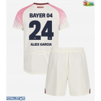 Bayer Leverkusen Aleix Garcia #24 Bortedraktsett Barn 2025-26 Kortermet (+ Korte bukser)